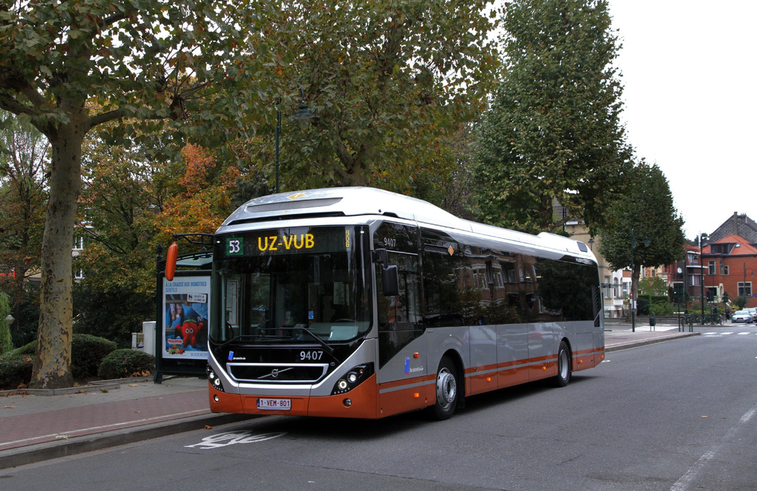 Brussels, Volvo 7900 Hybrid # 9407