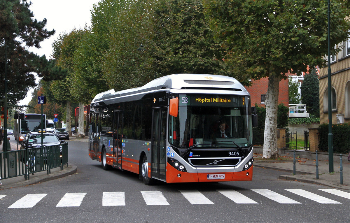 Bryssel, Volvo 7900 Hybrid # 9405