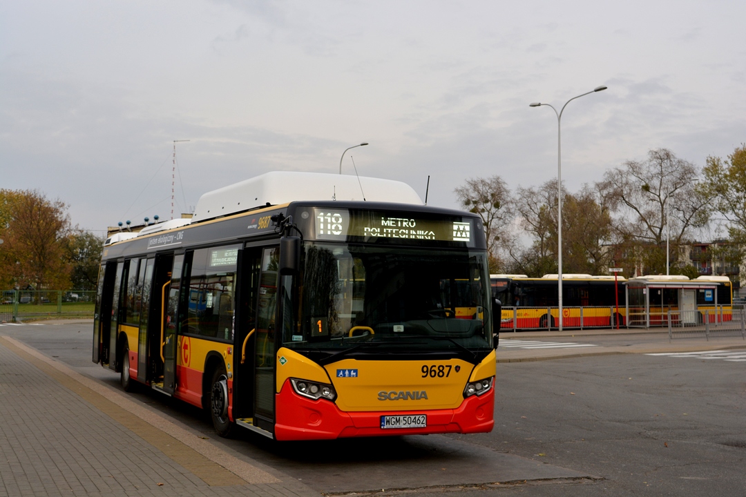 Warsaw, Scania Citywide LF CNG # 9687