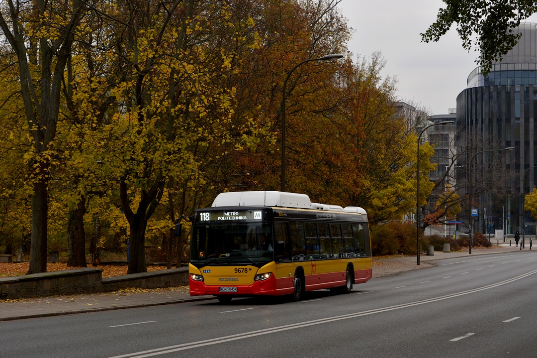 Warschau, Scania Citywide LF CNG # 9678