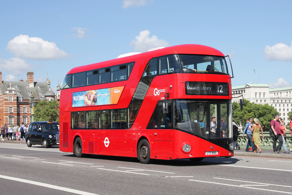 London, Wright New Bus for London # LT690