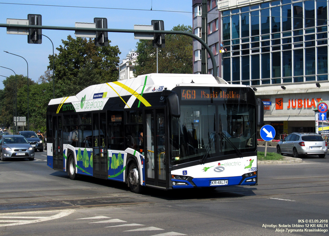 Cracow, Solaris Urbino IV 12 electric # DE608