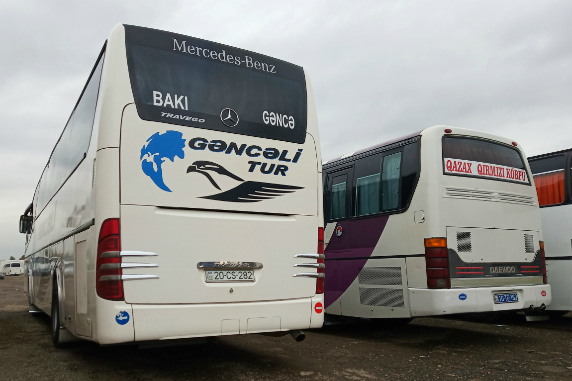 Ganja, Chuanjiang CJQ6120KD №: 20-CS-282; Baku, Daewoo BH117H №: 10-TG-163