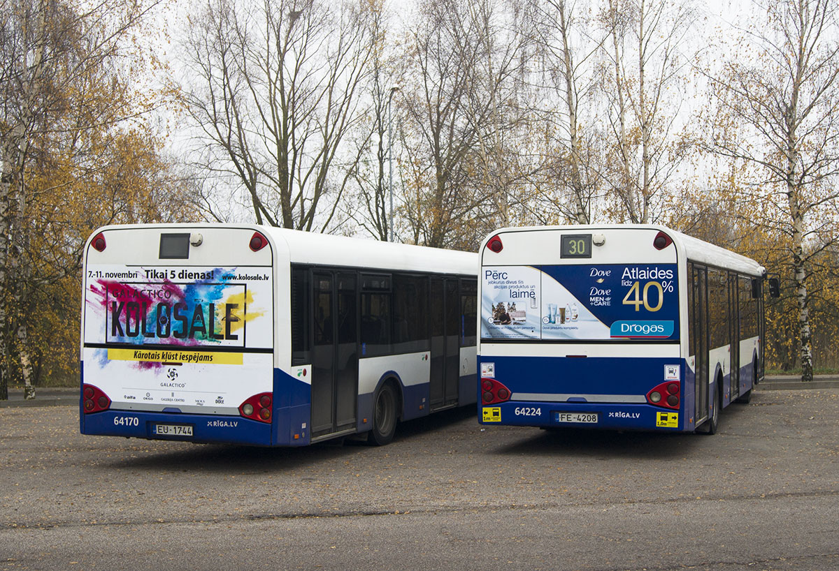 Riga, Solaris Urbino II 12 № 64170; Riga, Solaris Urbino II 12 № 64224