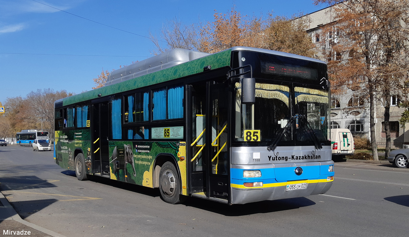 Almaty, Yutong-Kazakhstan ZK6118HGA No. 7108
