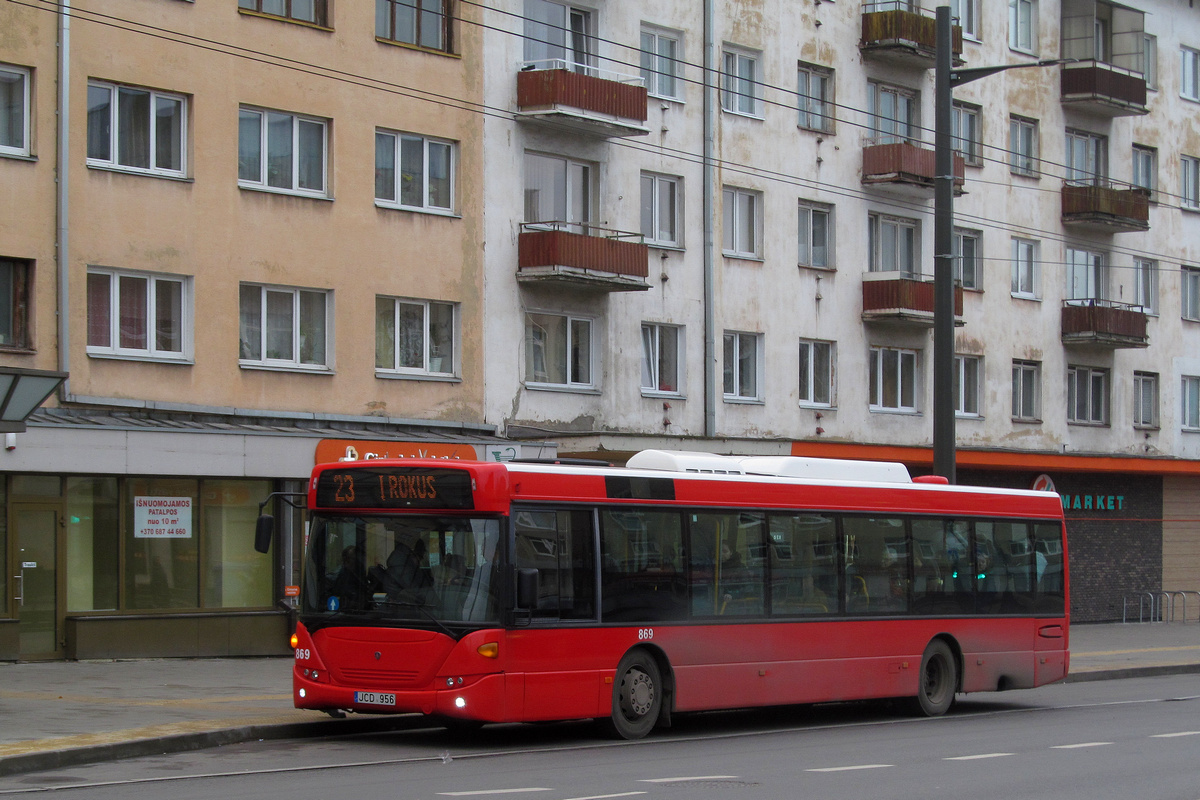 Kaunas, Scania OmniCity CN230UB 4x2EB # 869
