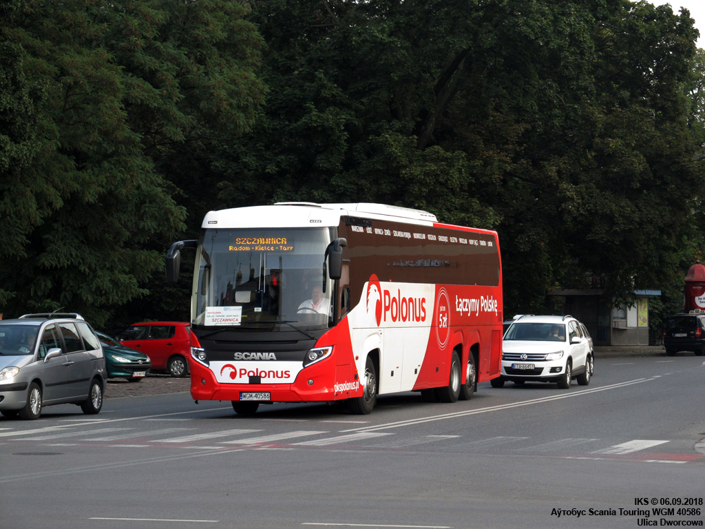 Varšuva, Scania Touring HD 13,7 nr. WGM 40586