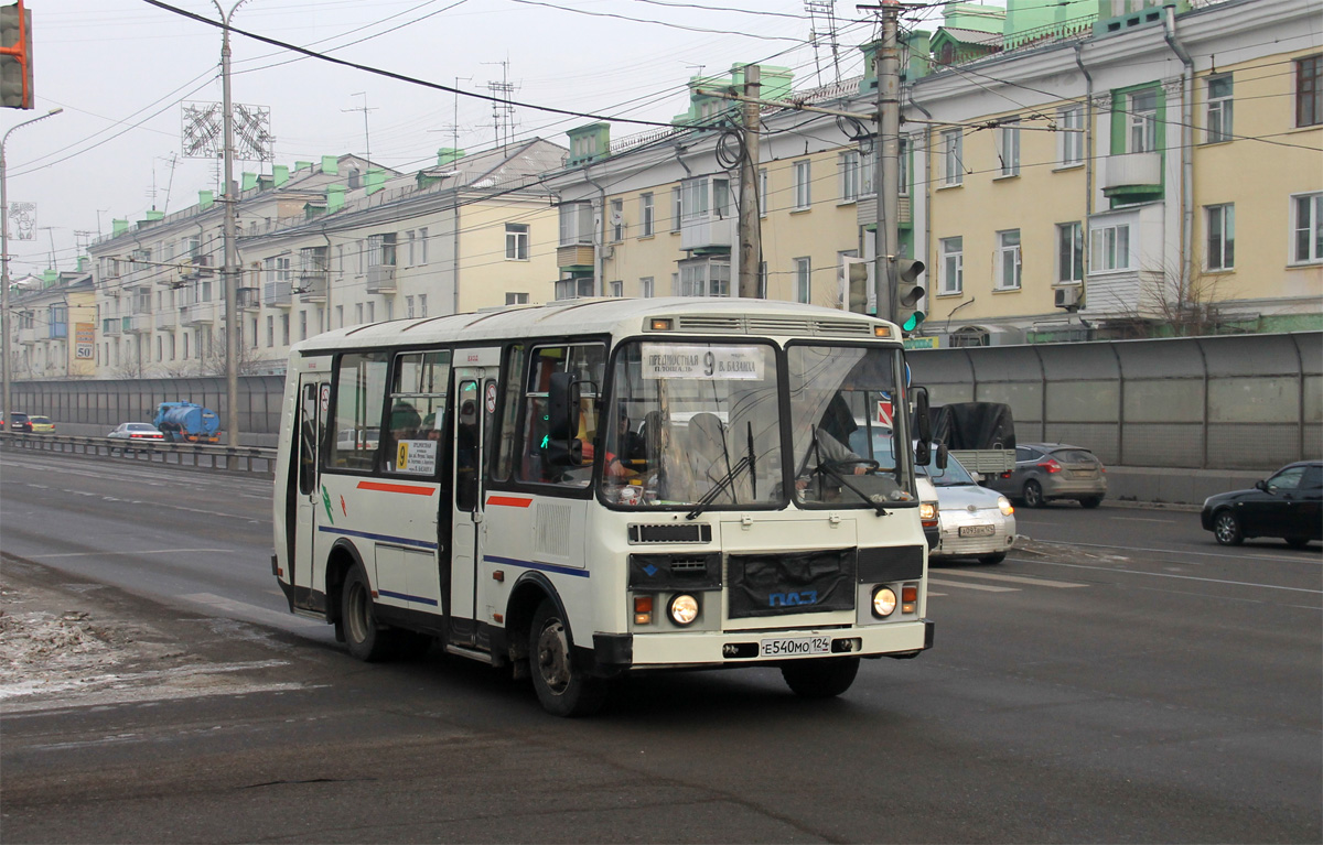 Krasnojarsk, PAZ-32054 (40, K0, H0, L0) Nr. Е 540 МО 124