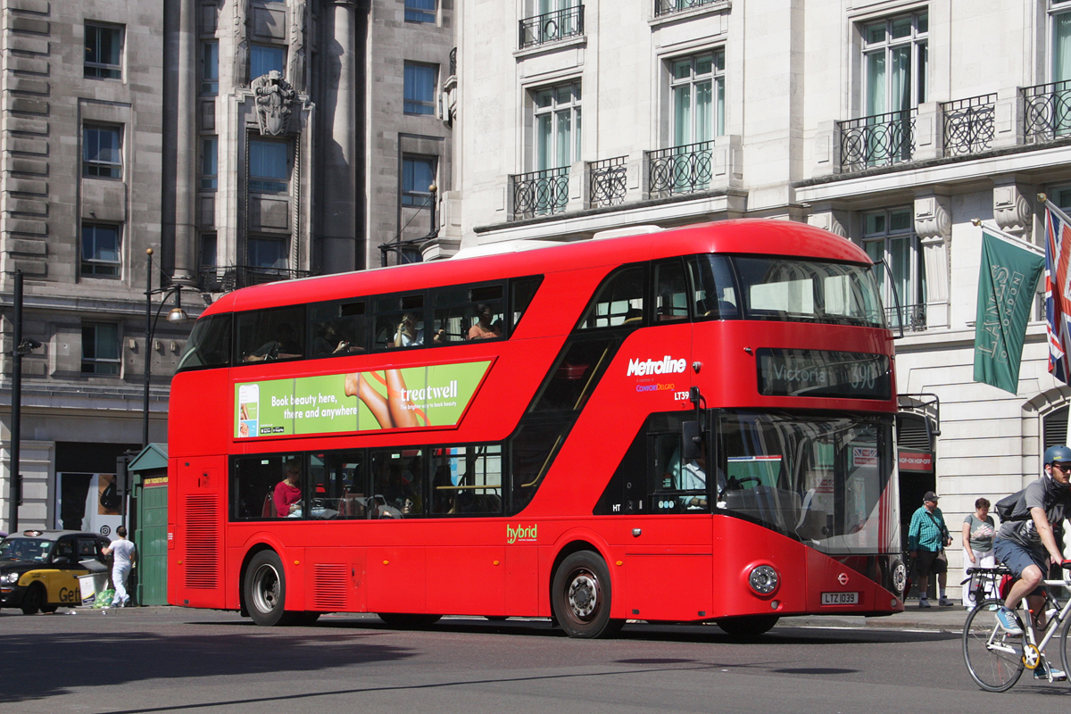 London, Wright New Bus for London # LT39