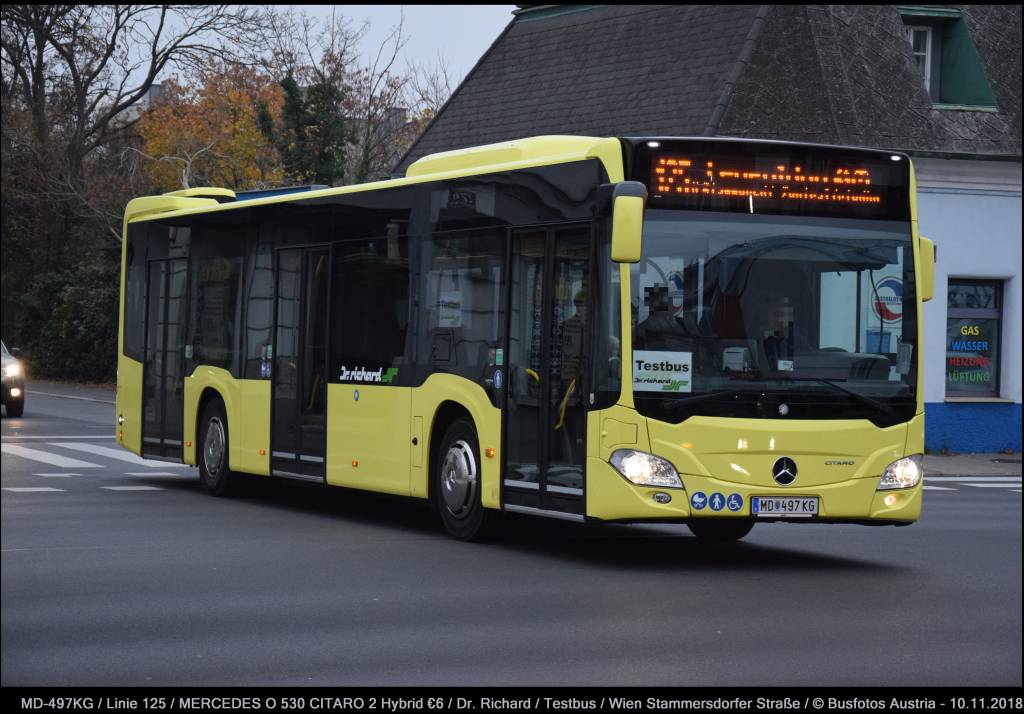 Вена, Mercedes-Benz Citaro C2 Hybrid № MD-497 KG