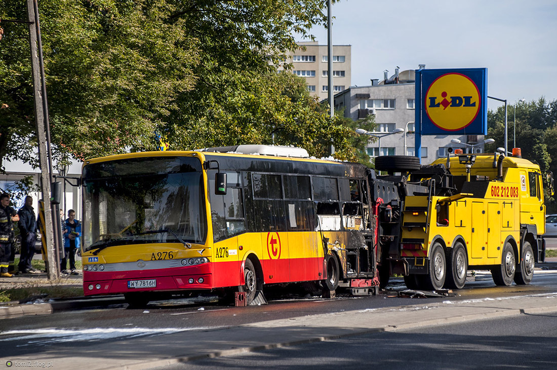 Warsaw, Autosan Sancity M09LE # A276; Warsaw — Accidents and other incidents