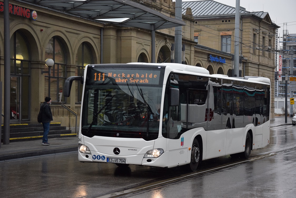 Esslingen am Neckar, Mercedes-Benz Citaro C2 Hybrid # 024
