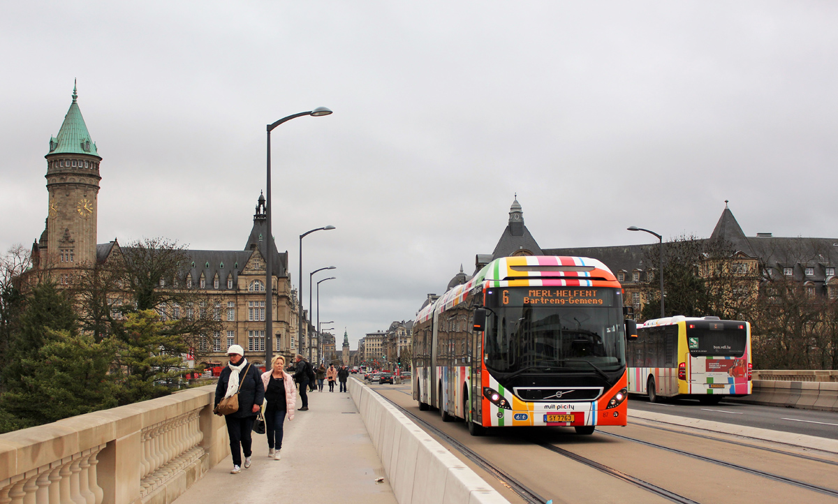 Luxembourg-ville, Volvo 7900A Hybrid # 87