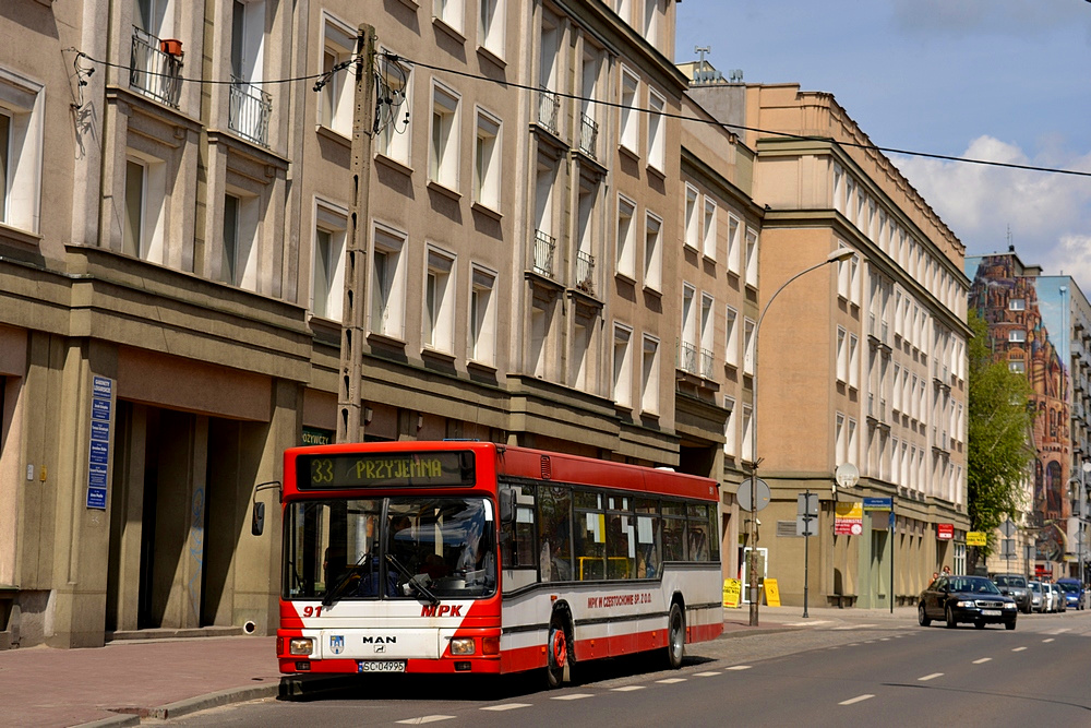 Częstochowa, MAN A10 NL222 # 91