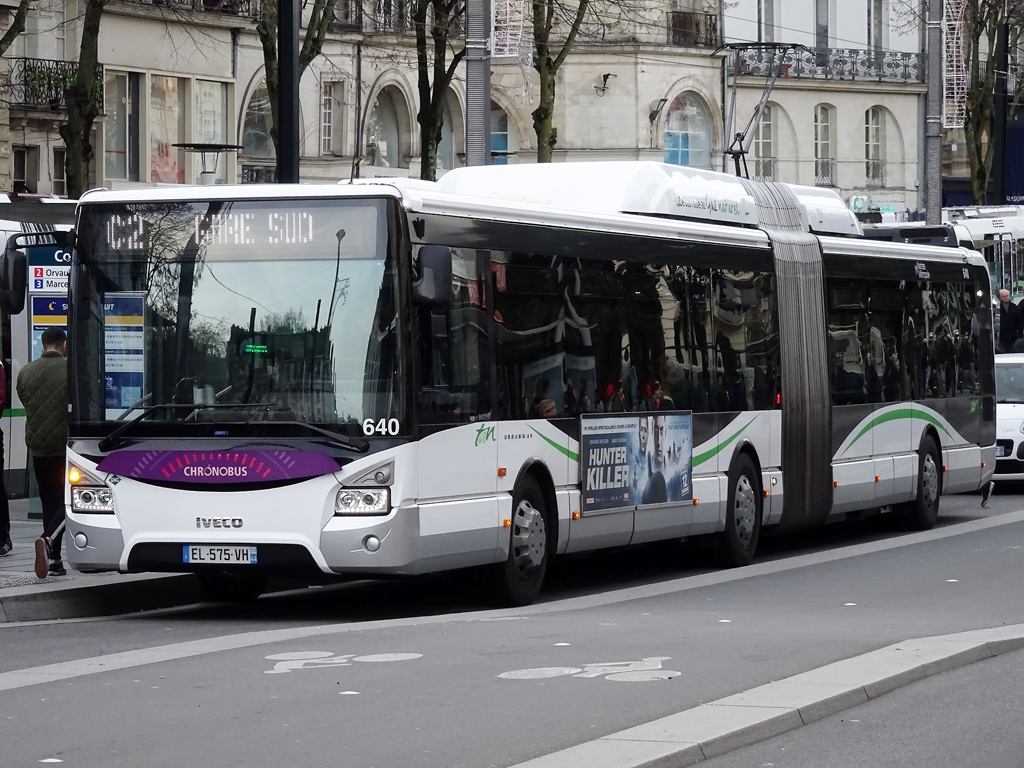 Nantes, IVECO Urbanway 18M CNG # 640