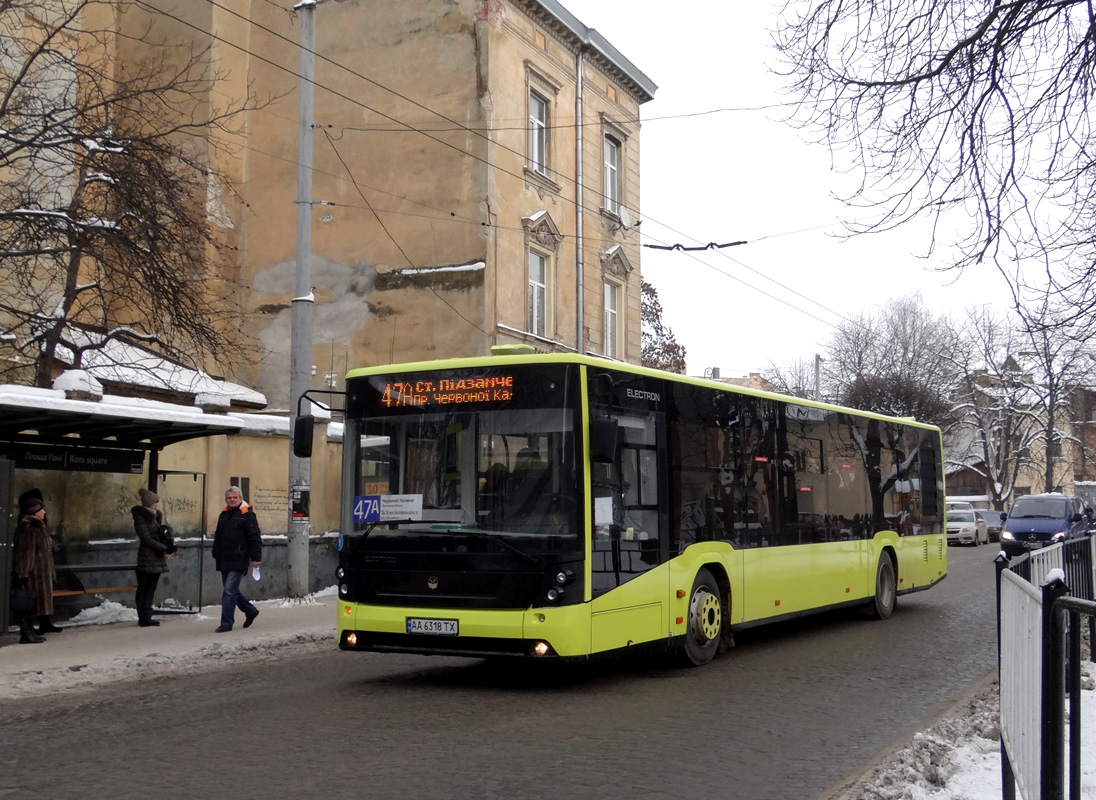 Lviv, Electron A18501 # АА 6318 ТХ