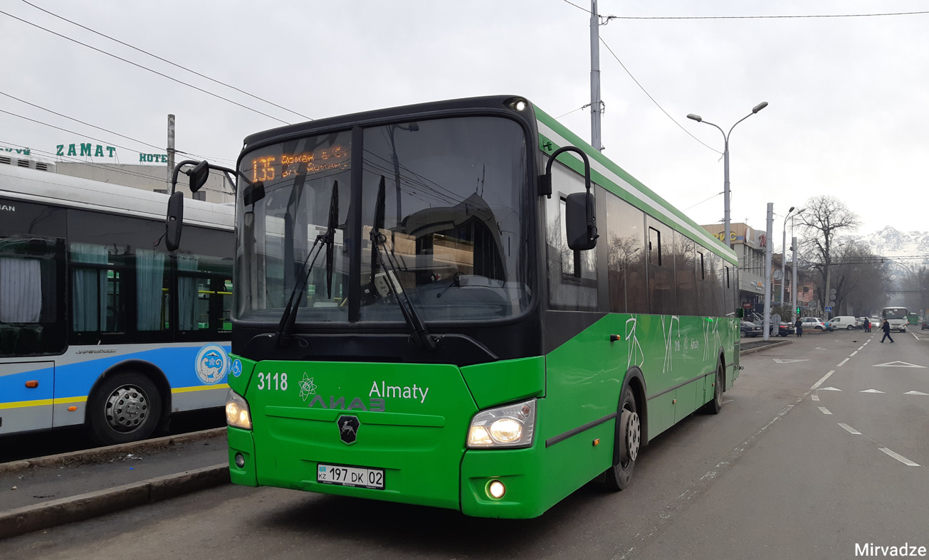 Almaty, LiAZ-5293.60 # 3118