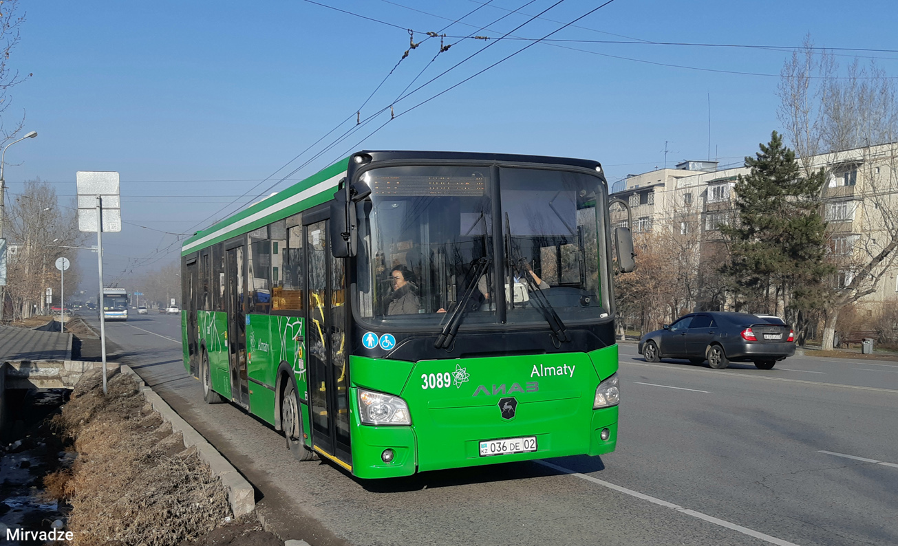 Almaty, LiAZ-5293.60 №: 3089