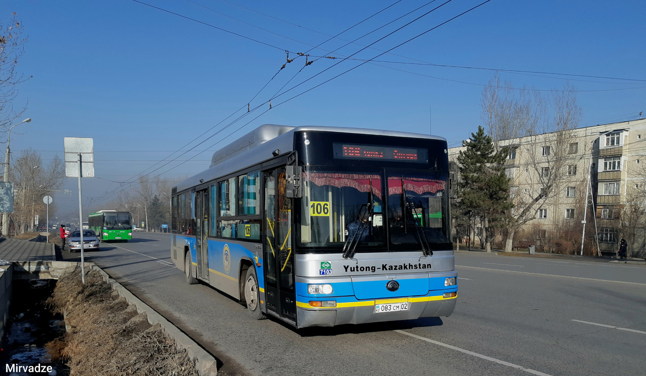 Almaty, Yutong-Kazakhstan ZK6118HGA No. 7103