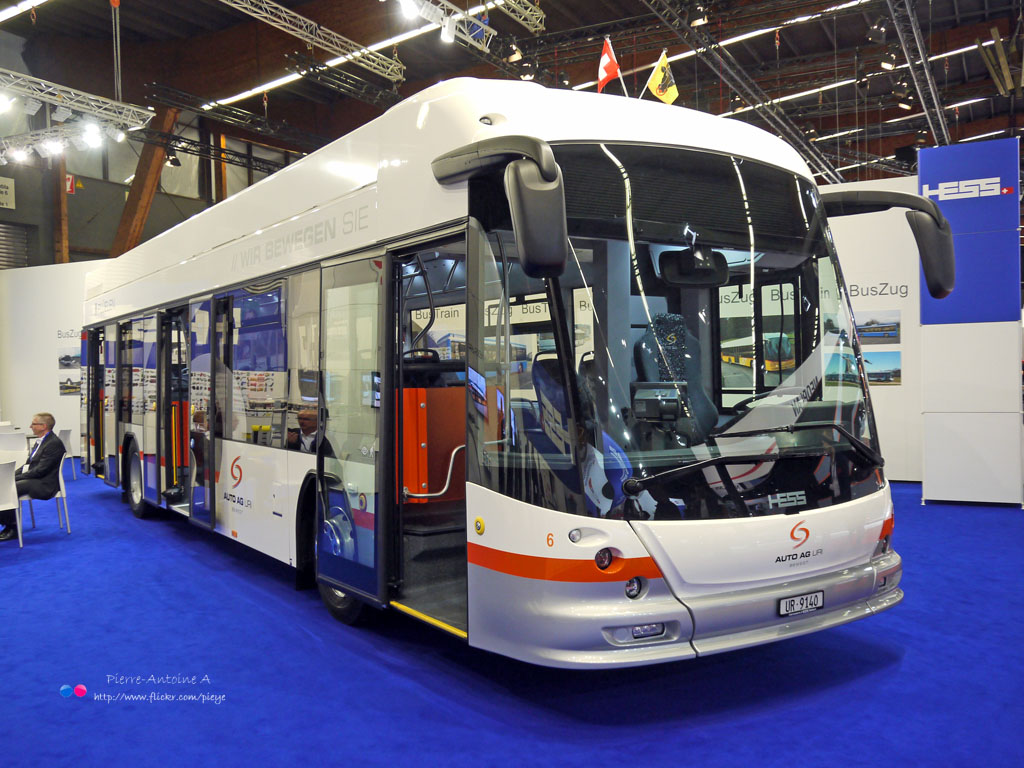 Altdorf, Hess BD-N1A SwissDiesel No. 6; Kortrijk — Busworld 2015