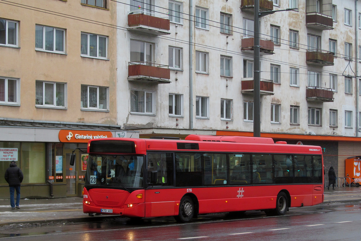 Kaunas, Scania OmniCity CN230UB 4x2EB # 576