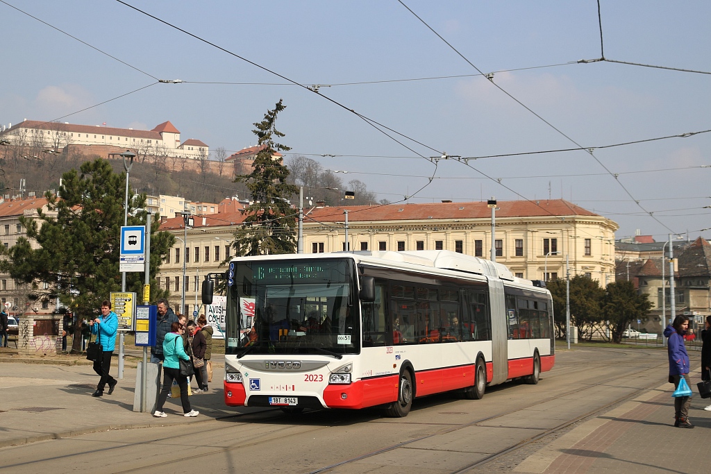 Brno, IVECO Urbanway 18M CNG # 2023