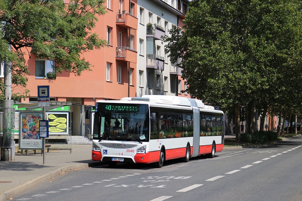 Brno, IVECO Urbanway 18M CNG č. 2040