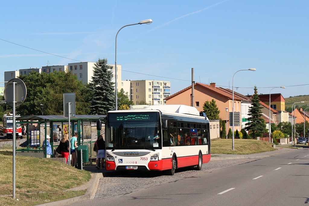 Brno, IVECO Urbanway 12M CNG nr. 7053