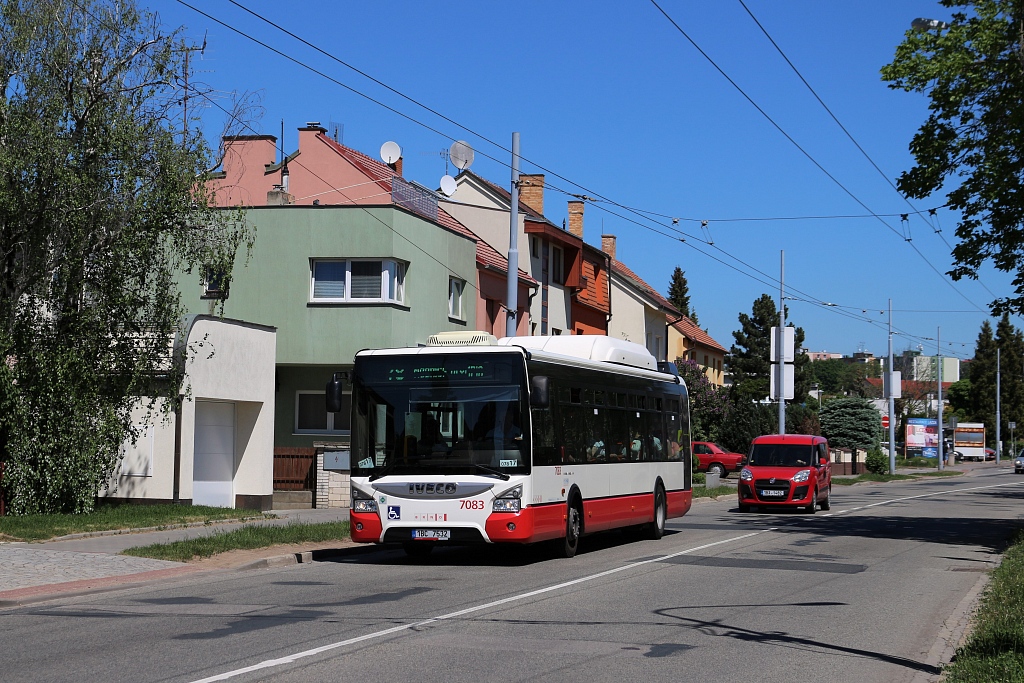 Brno, IVECO Urbanway 12M CNG č. 7083
