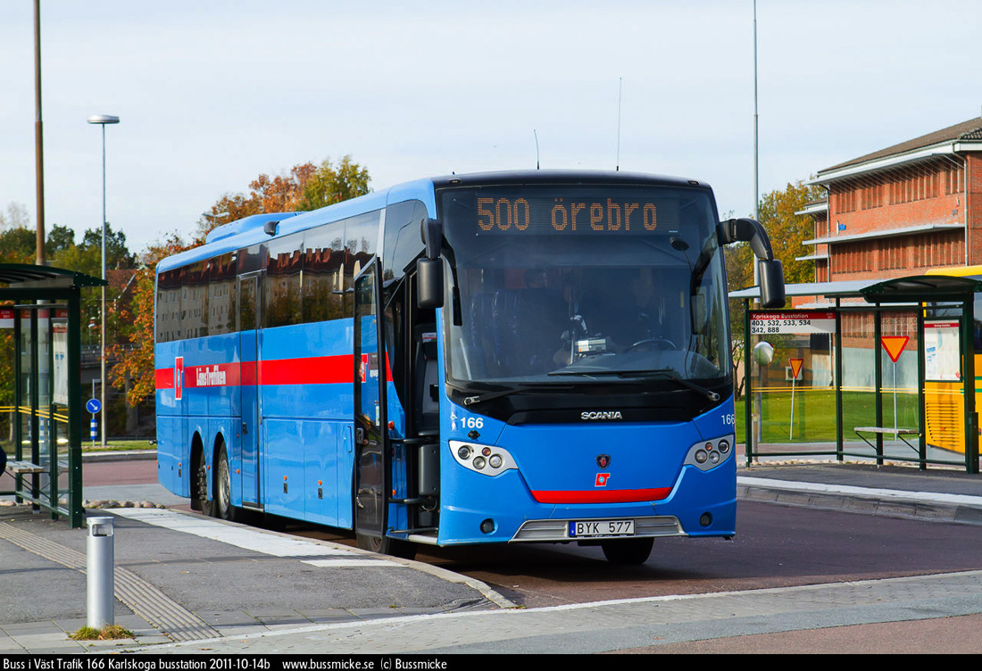 Örebro, Scania OmniExpress 340 # 166