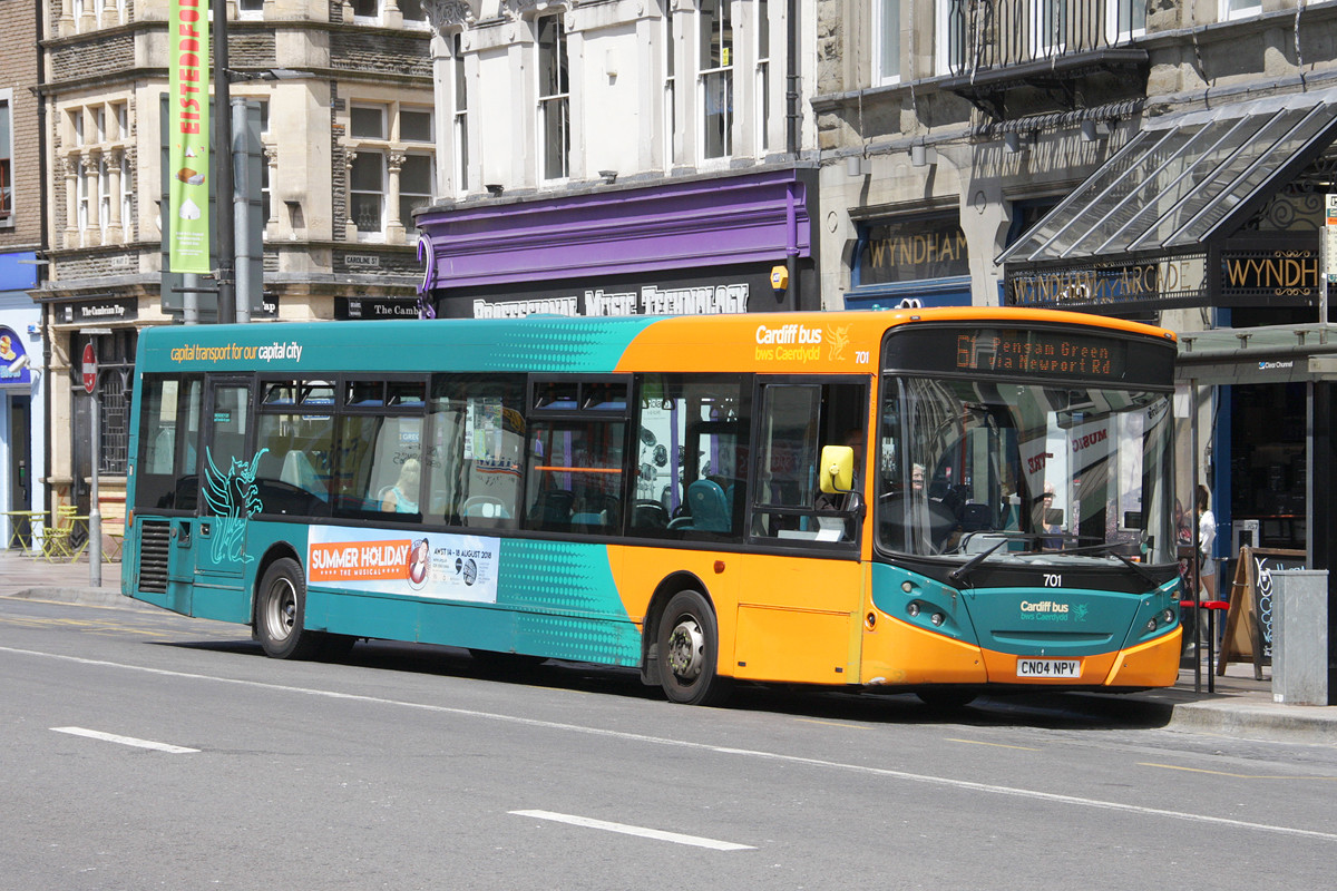 Cardiff, TransBus Enviro 300 # 701