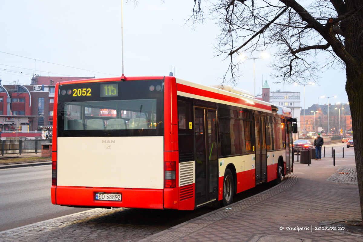 Gdańsk, MAN A21 NL283 nr. 2052
