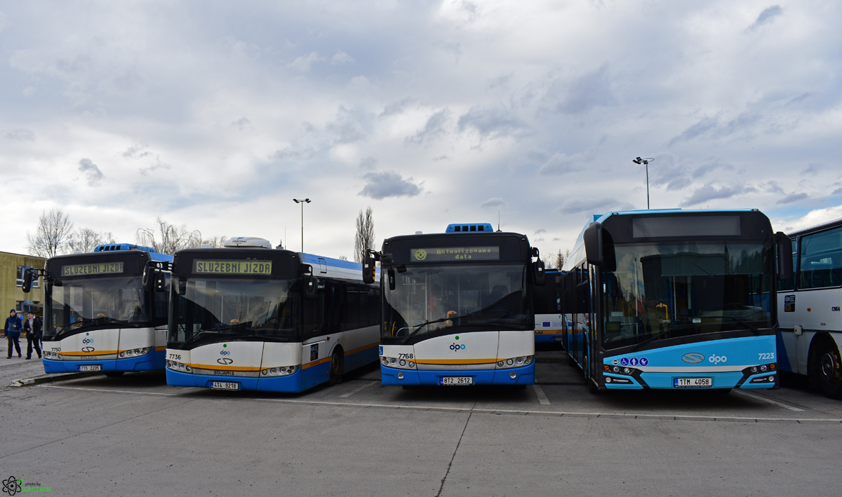 Ostrava, Solaris Urbino IV 12 CNG № 7223; Ostrava, Solaris Urbino III 12 № 7768