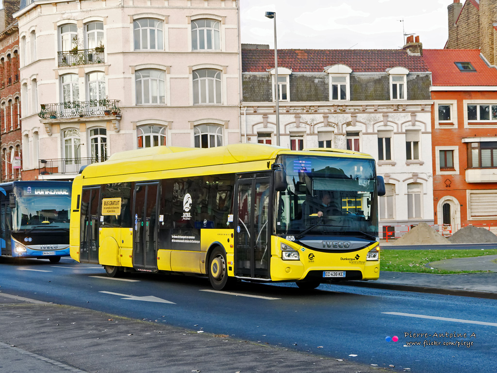 Calais, IVECO Urbanway 12M CNG BHNS # 458