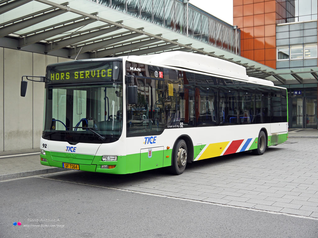 Esch-sur-Alzette, MAN A21 Lion's City NL313 CNG # 92