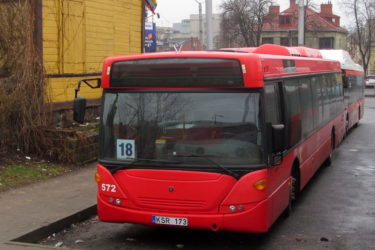 Kaunas, Scania OmniCity CN230UB 4x2EB # 572