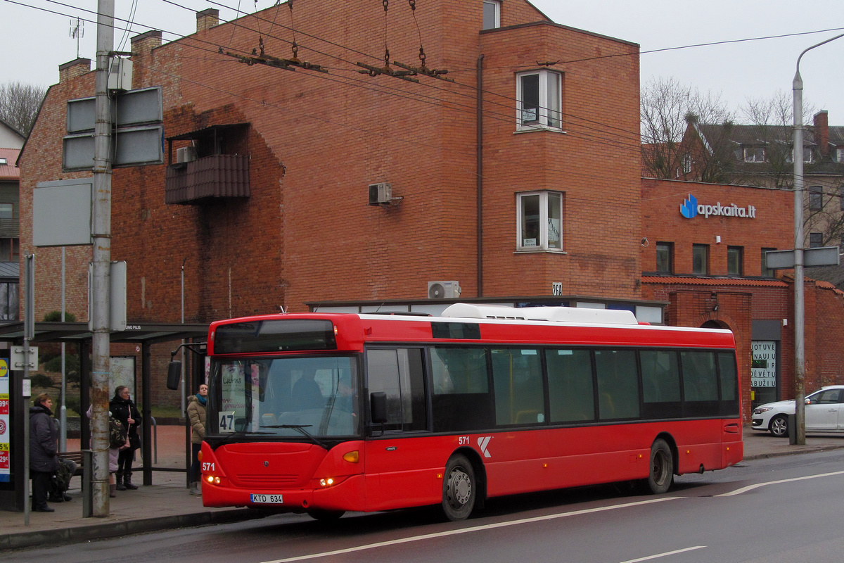 Kaunas, Scania OmniCity CN230UB 4x2EB # 571
