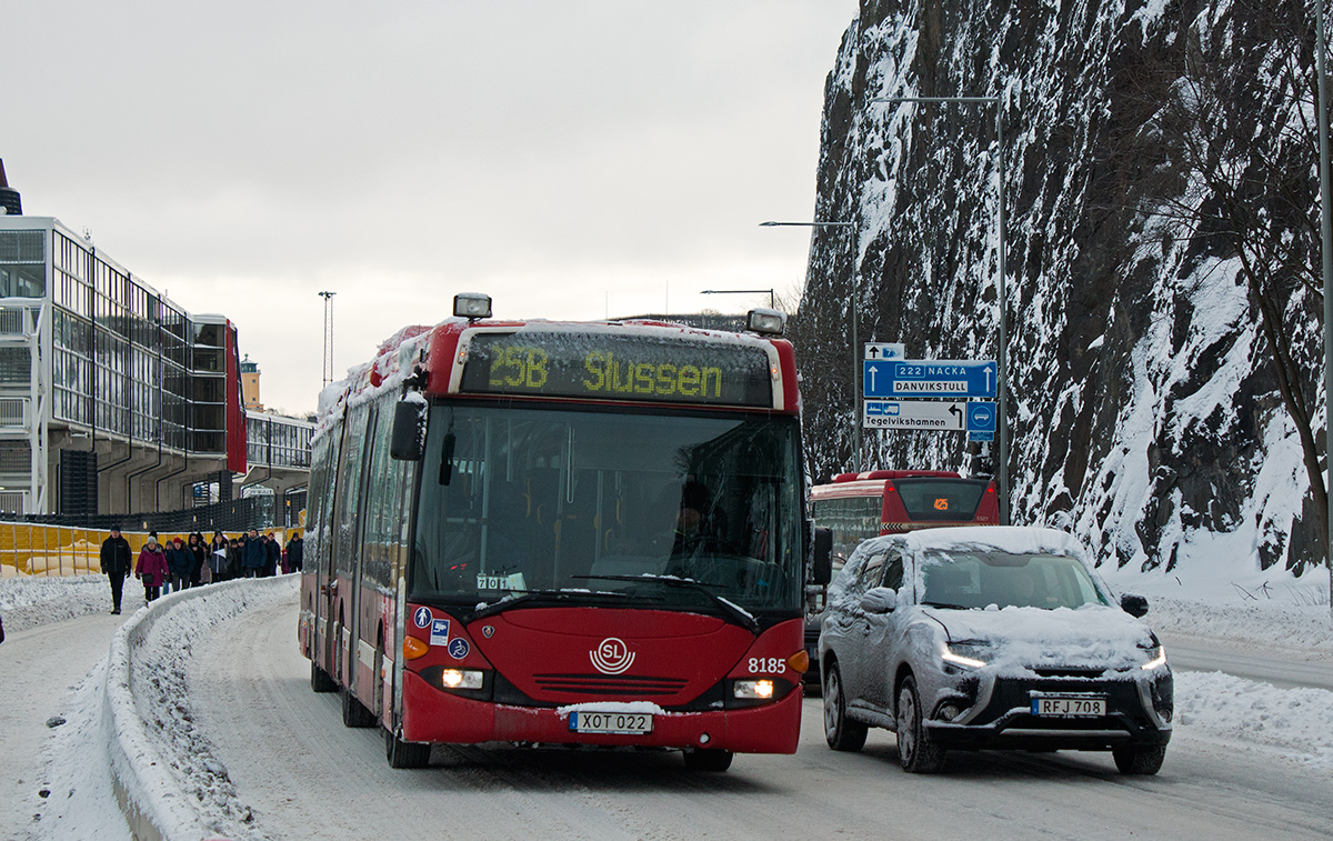 Stockholm, Scania OmniLink CL94UA 6x2/2LB nr. 8185