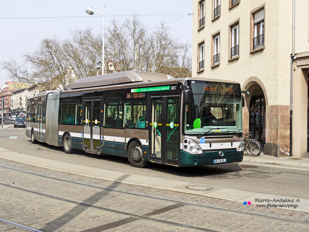 Страсбург, Irisbus Citelis 18M CNG № 305
