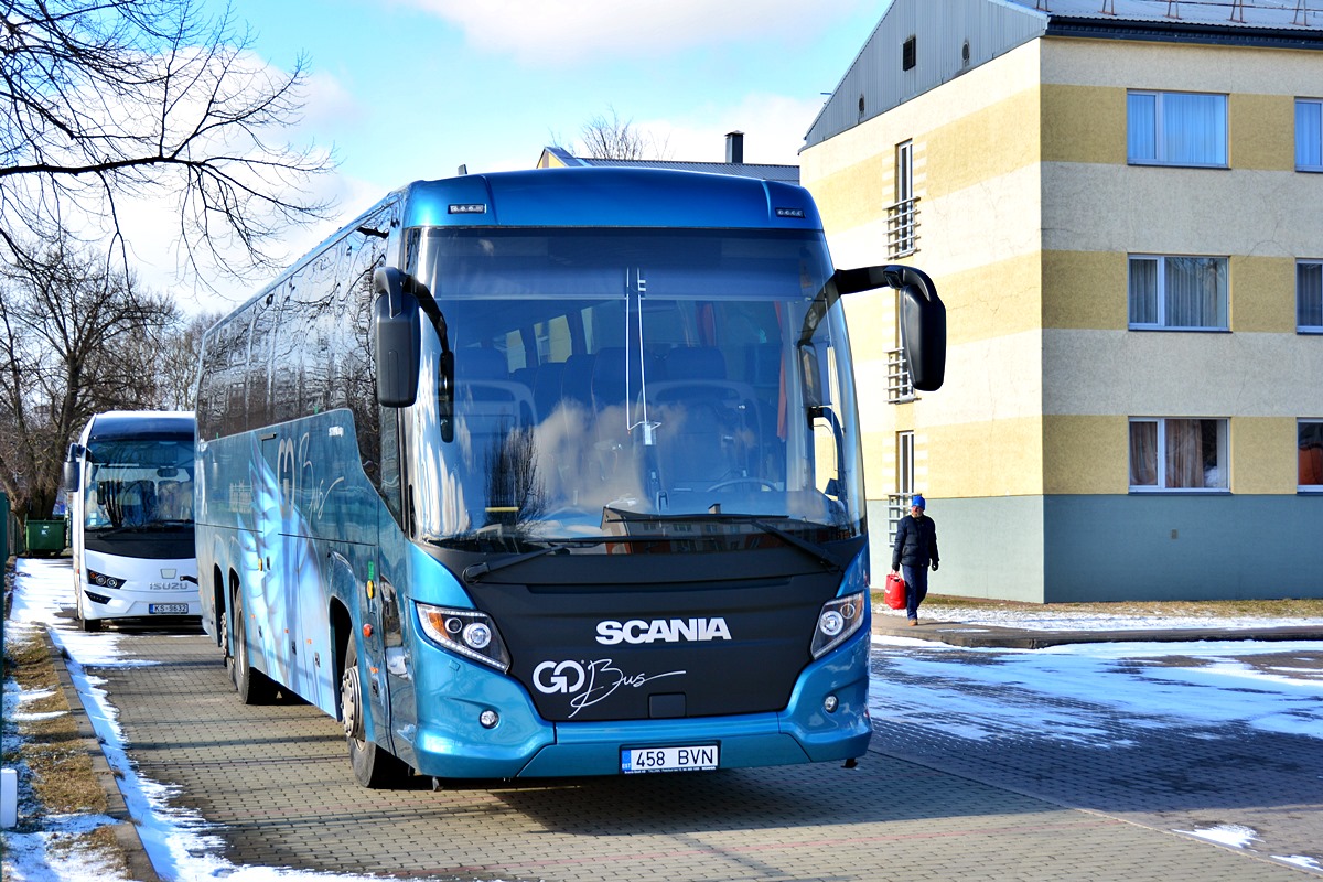 Pärnu, Scania Touring HD (Higer A80T) # 458 BVN