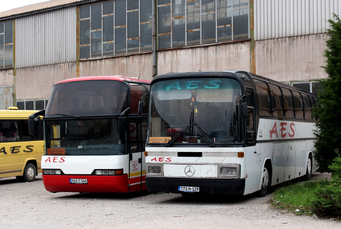 Zenica, Neoplan # M43-T-546; Zenica, Mercedes-Benz O303 # T73-M-129