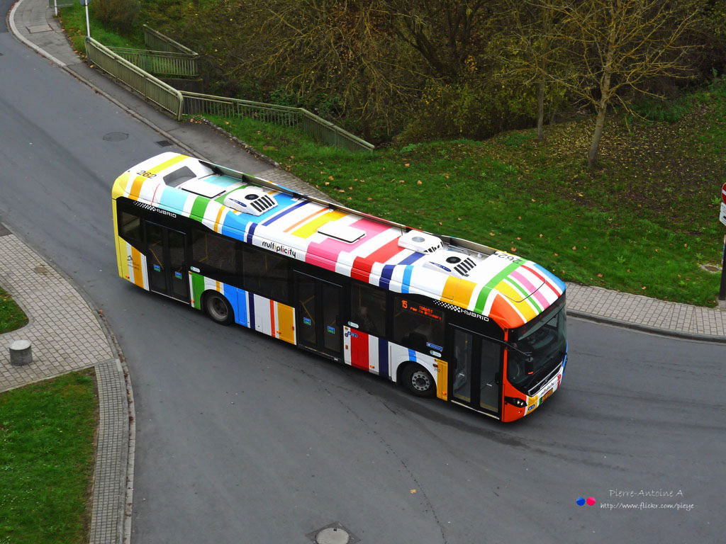Luxembourg-ville, Volvo 7900 Hybrid nr. 262