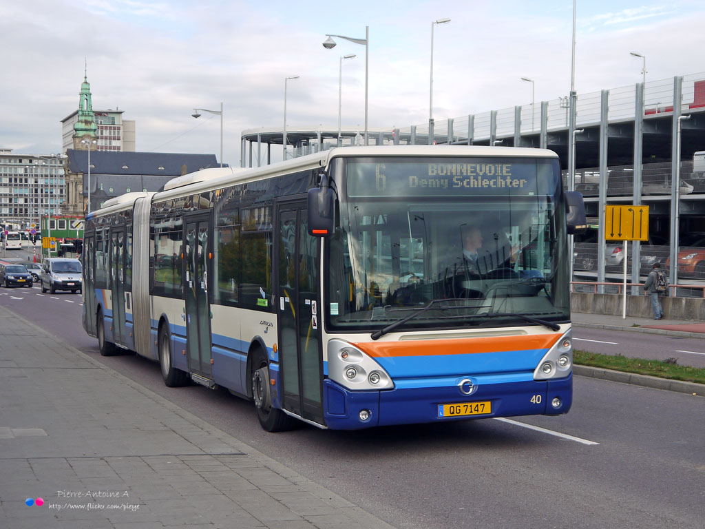 Luxembourg-ville, Irisbus Citelis 18M Nr. 40