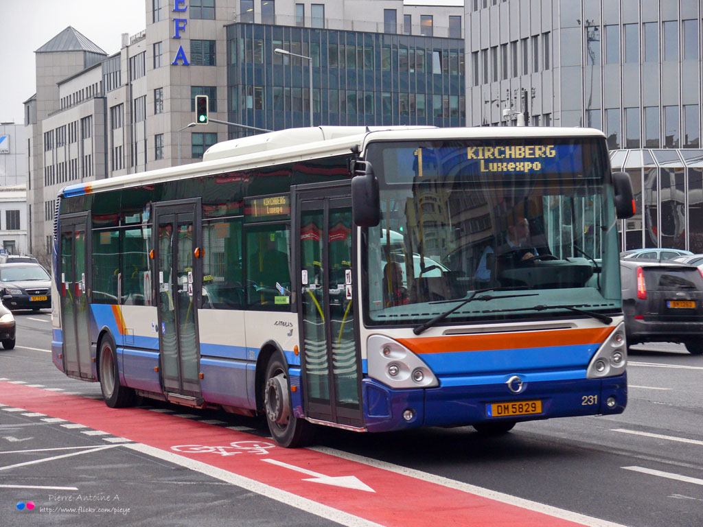 Luxembourg-ville, Irisbus Citelis 12M Nr. 231