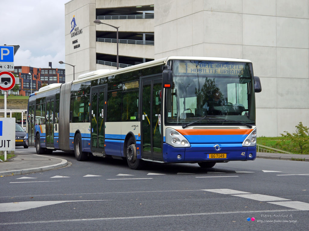 Luxembourg-ville, Irisbus Citelis 18M Nr. 42