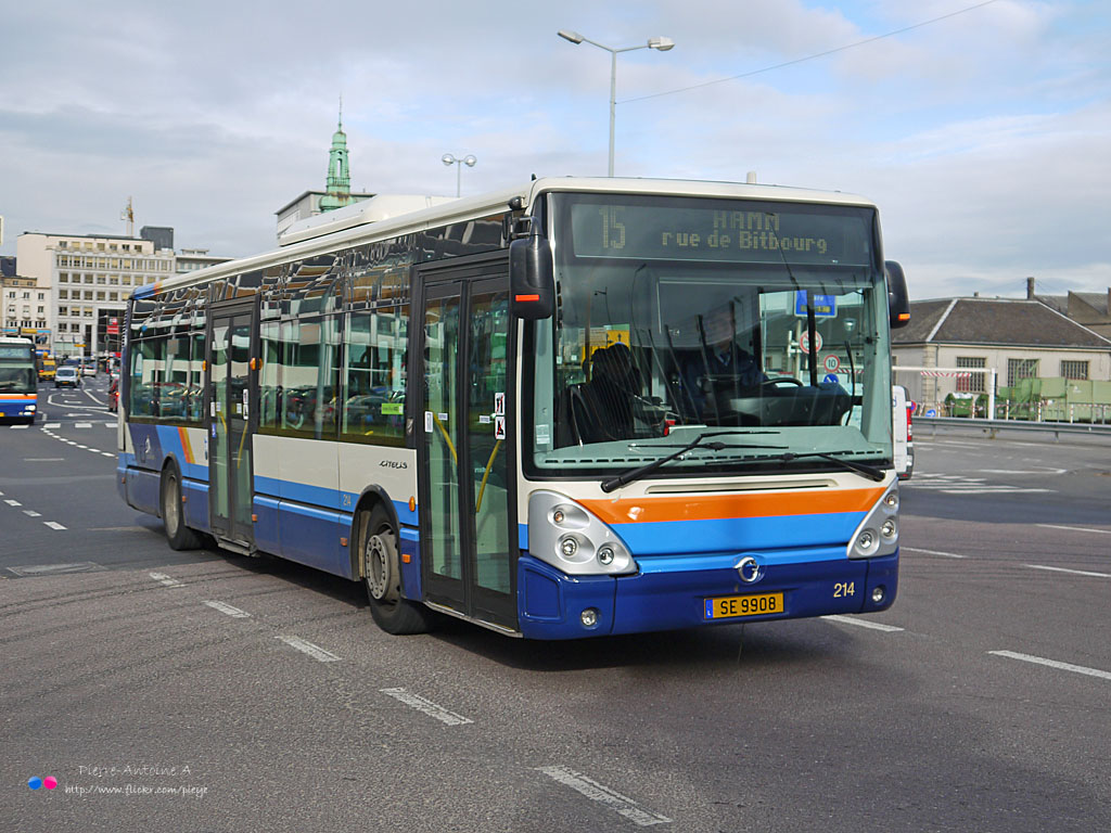 Luxembourg-ville, Irisbus Citelis 12M nr. 214