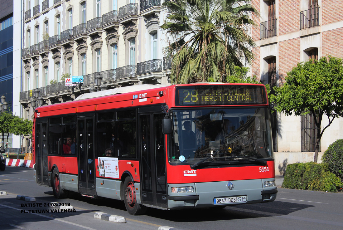 Valencia, Hispano Citybus E (Renault Agora S) # 5151