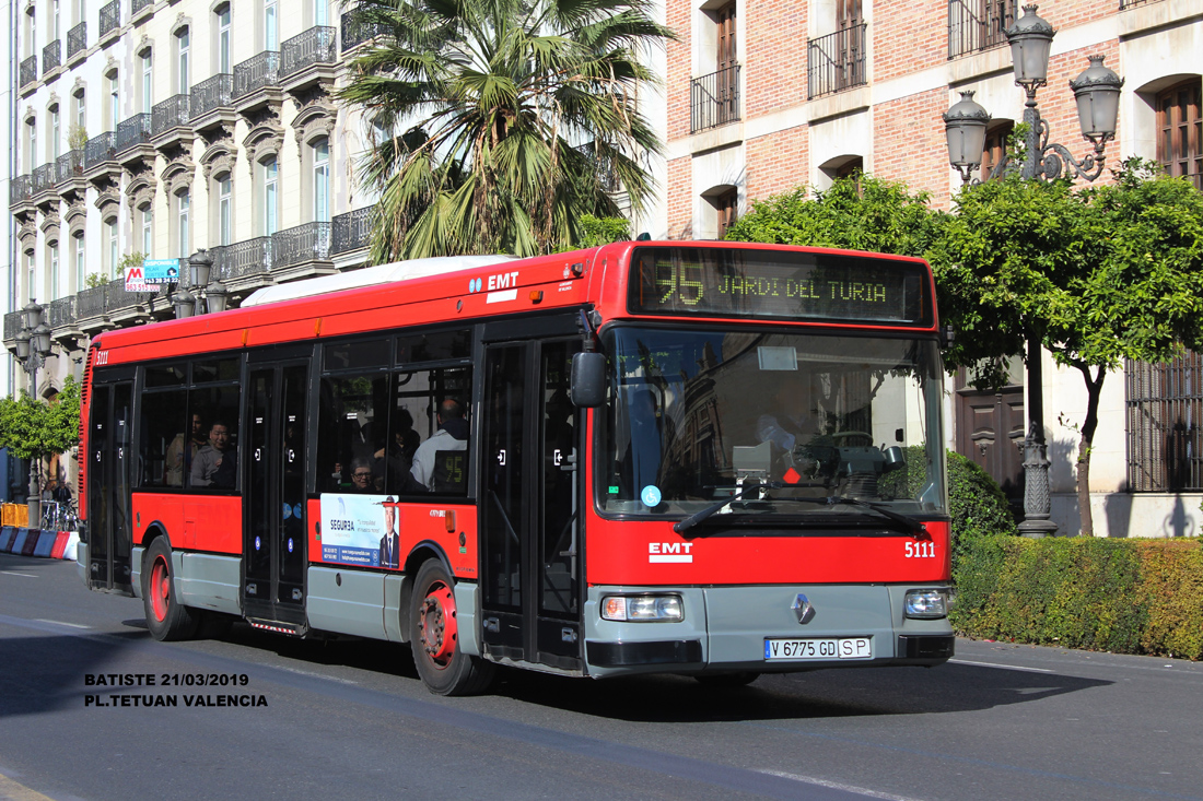 Valencia, Hispano Citybus E (Renault Agora S) # 5111