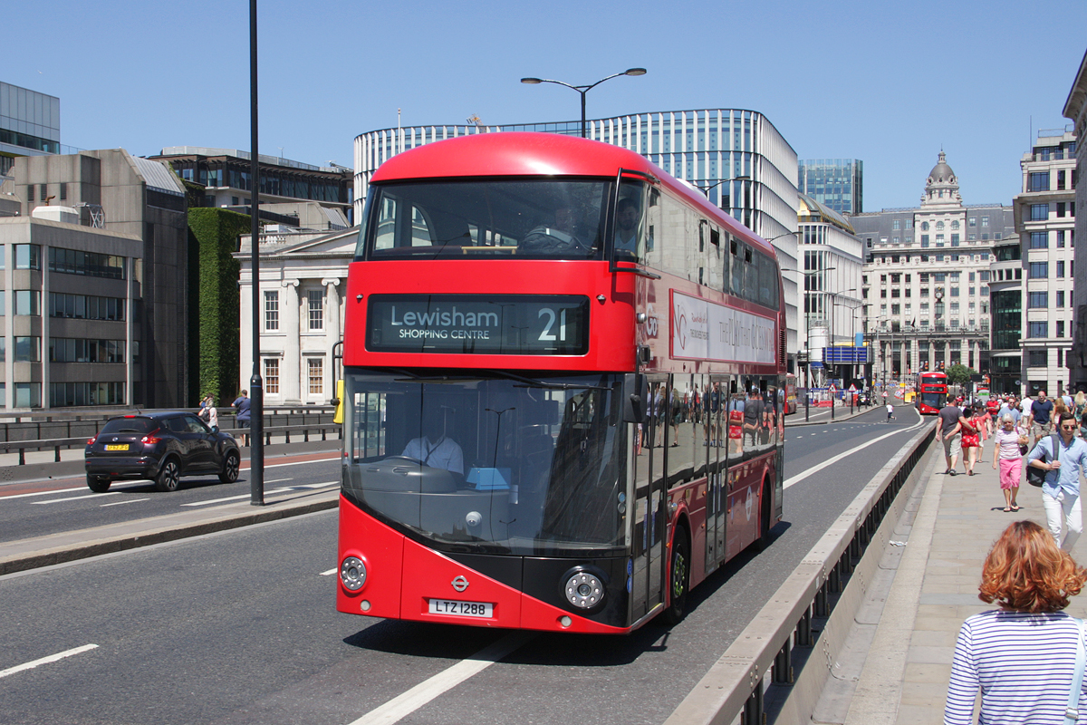 London, Wright New Bus for London # LT288
