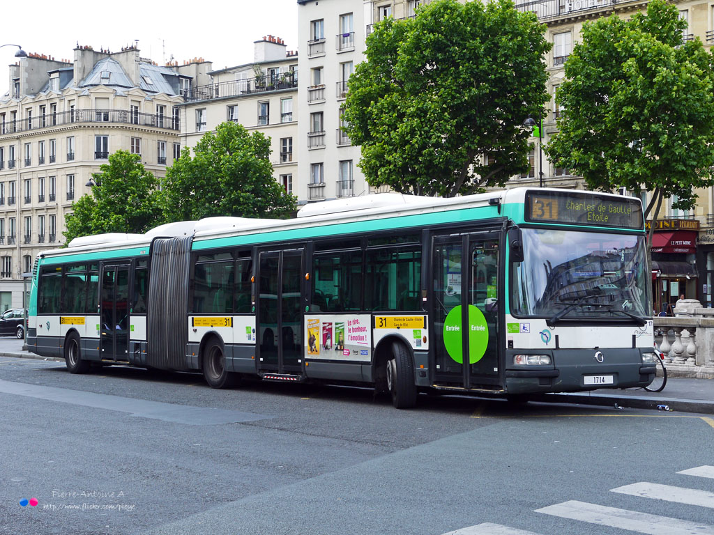 Париж, Irisbus Agora L № 1714